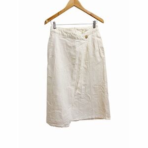 Universal Thread Asymmetrical White Skirt